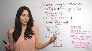 Solving Systems of Equations Substitution Method NancyPi [upl. by Boris]