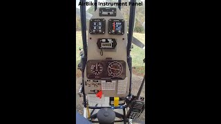 AirBike Ultralight Aircraft  Subtitled Instrument Panel overview [upl. by Zirtaeb]