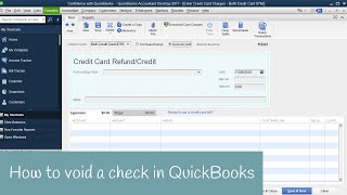 How to void a check in QuickBooks [upl. by Noseaj]