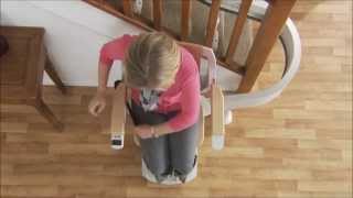 Acorn 180 Curved Stairlift Demonstration [upl. by Adnirolc]