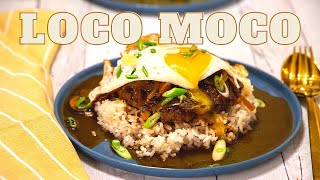 EASY LOCO MOCO RECIPE  Loco Moco Recipe Hawaii [upl. by Eilitan]