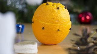 Faire un photophore avec une orange  DIY Noël [upl. by Niamrej]