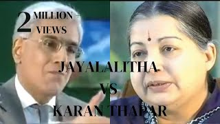 Jayalalithas Bold Speech against a reporter Karan Thapar [upl. by Nolitta952]