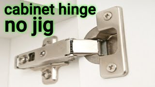 How to install cabinet hinge without quotJIGquot [upl. by Robena]