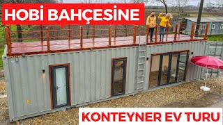 Modern KONTEYNER EV Yaşamı  Hobi Bahçesi İçin 30 m² Tiny House Turu [upl. by Marchelle685]