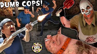 FRAMING MR MEAT CANT OUTSMART DUMB POLICE OFFICERS FGTeeV Rescue Game 1 [upl. by Nylarat]