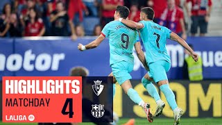 Resumen de CA Osasuna vs FC Barcelona 12 [upl. by Imar]