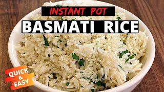 How To Make Basmati Rice In The Instant Pot [upl. by Ricca]