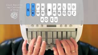 How to Write on the Steno Machine  CALL 8772530200 Court Reporting and Captioning at Home [upl. by Neelrac]