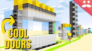 10 quotSIMPLEquot Piston Doors in Minecraft [upl. by Kinemod229]