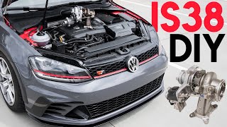 How to Install an IS38 Turbo on a MK7 18t and 20t [upl. by Campman]