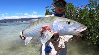 Three Double Bonefish Hawaii Epic Fly Fishing Adventure [upl. by Genesa730]