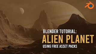 Create An Alien Landscape In 5 Minutes  Blender 28 Tutorial [upl. by Shayna415]