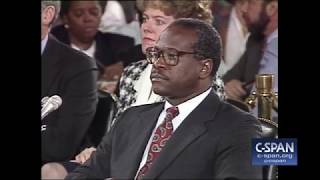 October 11 1991 Clarence Thomas Full Opening Statement CSPAN [upl. by Zannini]