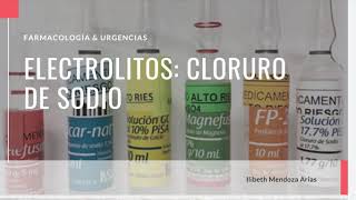 Electrolitos Cloruro de Sodio  Farmacología [upl. by Adnarb]