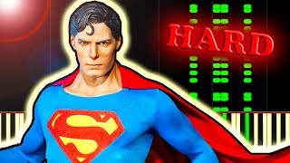 JOHN WILLIAMS  SUPERMAN THEME  Piano Tutorial [upl. by Fanchan607]