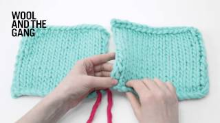 How to invisibly seam knitting [upl. by Nnylear]