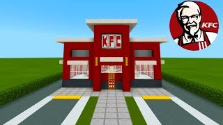 Minecraft Tutorial How To Make A KFC Restaurant quot2019 City Tutorialquot [upl. by Rao]