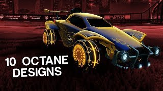 10 More Beautiful Octane Designs in Rocket League [upl. by Nedry]