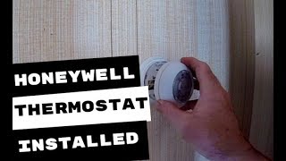 Honeywell Standard T87 Thermostat Installed [upl. by Yelrebmyk]