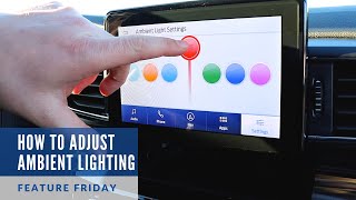 How to Adjust Ambient Lighting in Your Ford  Feature Friday [upl. by Johny]