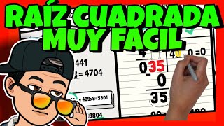 😯 Cómo SACAR la RAÍZ CUADRADA sin calculadora MANUALMENTE 👋 [upl. by Ainafets]