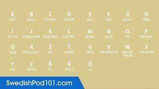 Learn ALL Swedish Alphabet in 2 Minutes  How to Read and Write Swedish [upl. by Eikram168]