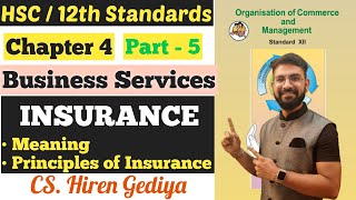 OCM  Business Services  Chapter 4  Insurance  Principles of Insurance  Class 12th [upl. by Nirehtac569]