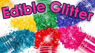 How to Make Edible Glitter 3 Different Ways Cake Decorating DIY [upl. by Akram]