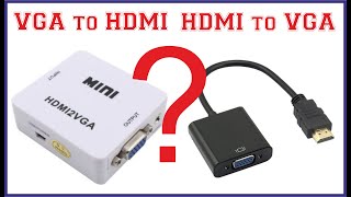 Explain VGA to HDMI amp HDMI to VGA Converter  VGA amp HDMI Cable [upl. by Isnan]