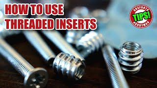 Tips to use THREADED INSERTS in wood [upl. by Gnim560]