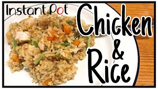 Instant Pot Chicken and Rice Recipe  EASY One Pot Meal [upl. by Lil443]