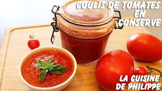 Coulis de tomates en conserve [upl. by Desdee334]