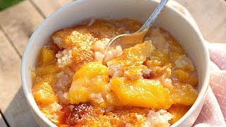 How To Make Easy Peach Cobbler  Southern Living [upl. by Leverett]