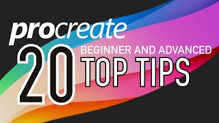 PROCREATE 20 TOP TIPS  Beginner and advanced [upl. by Ahsiekit]