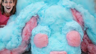 I Attempt a WORLD RECORD SETTING Cotton Candy Sculpture [upl. by Barmen]