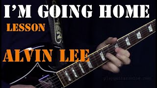 Learn Guitar  Im Going Home  Alvin Lee  Woodstock [upl. by Artimas]