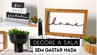 Decoração de SALA SIMPLES e FÁCIL FAÇA VOCÊ MESMO  DIY DECORAÇÃO [upl. by Casi174]