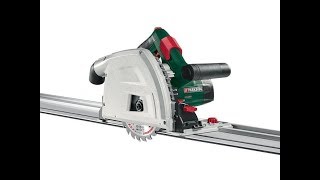 Parkside ptss 1200 b1 Plunge Saw with Guide Rail [upl. by Tekcirc]