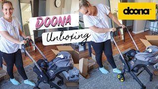 Doona Infant Stroller amp Car Seat Unboxing  Pregnancy Journey [upl. by Efal308]