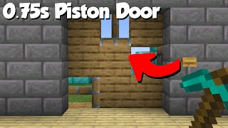 Minecraft Super Fast 3x3 Piston Door 075s [upl. by Navetse]