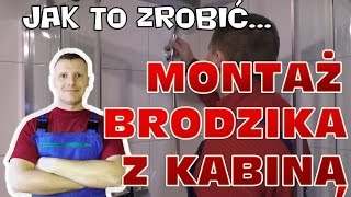 Montaż brodzika z kabiną  płytki [upl. by Mairim924]