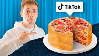 MANGIO per 24H solo RICETTE di TIKTOK [upl. by Issor42]