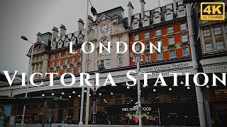 London Victoria Station Walk Through England 4K [upl. by Angelia296]