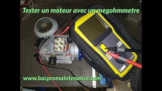 le megohmmetre comment contrôler un moteur [upl. by Esahc]