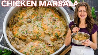 Creamy Chicken Marsala Recipe  30 Minute Dinner [upl. by Benedetto]