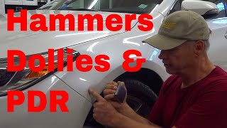 Basic Hammer and Dolly Work for Paintless Dent Repair amp Auto Body 1 [upl. by Tarabar]