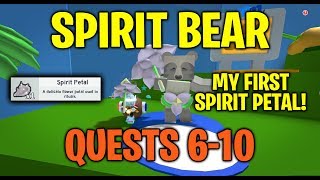 Spirit Bear Quests 610  My First Spirit Petal  Bee Swarm Simulator [upl. by Halac]