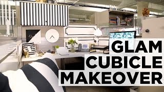 Hollywood Glam Cubicle Makeover  HGTV [upl. by Naujik752]