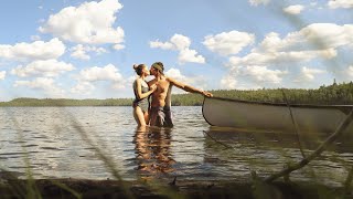 ESCAPE TO PARADISE 5 Day Backcountry Canoe Trip  TURQUOISE lake in Canada Fish Sanctuary amp Moose [upl. by Oek517]